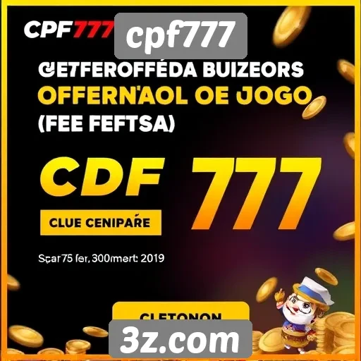cpf777 oferece novas promoções para jogadores